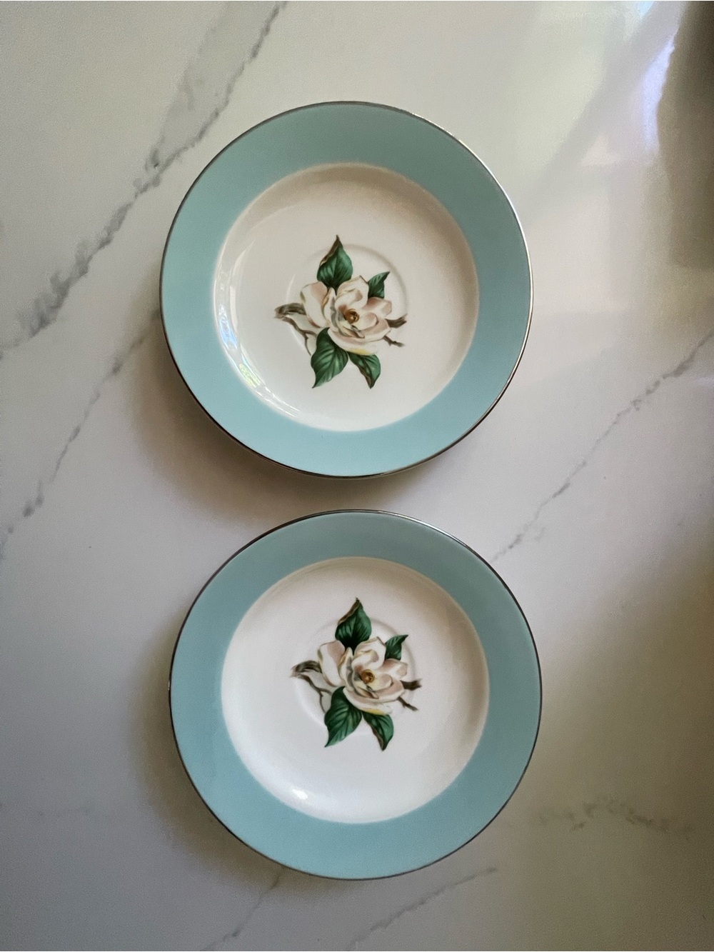 2 vintage Homer Laughlin Lifetime China saucers